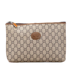 Pre-Loved Gucci GG Supreme Plus Clutch